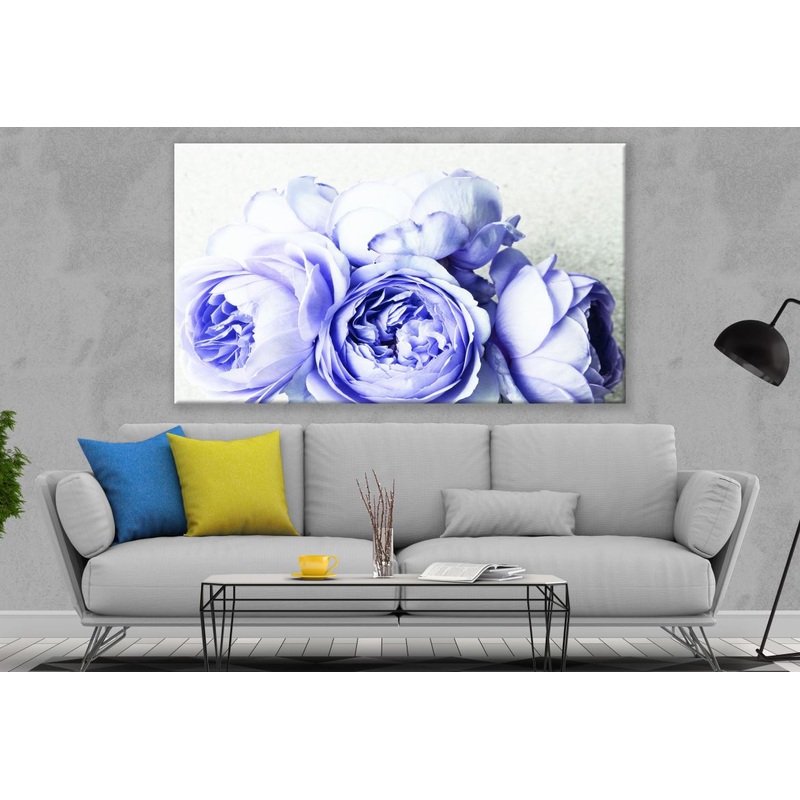Blue Peonies Floral Watercolour Painting Print 100% Australian Made