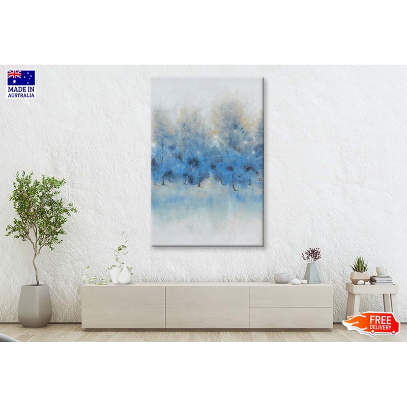 Blue, Watercolor, Modern Style Wall Art Limited Edition High Quality Print