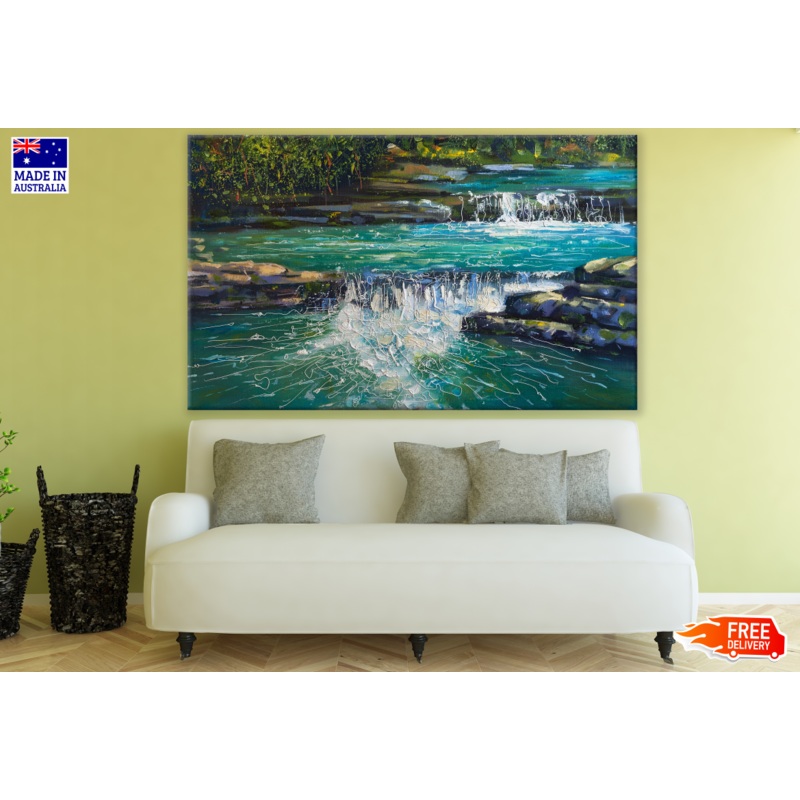 Water Stream Painting Print 100% Australian Made