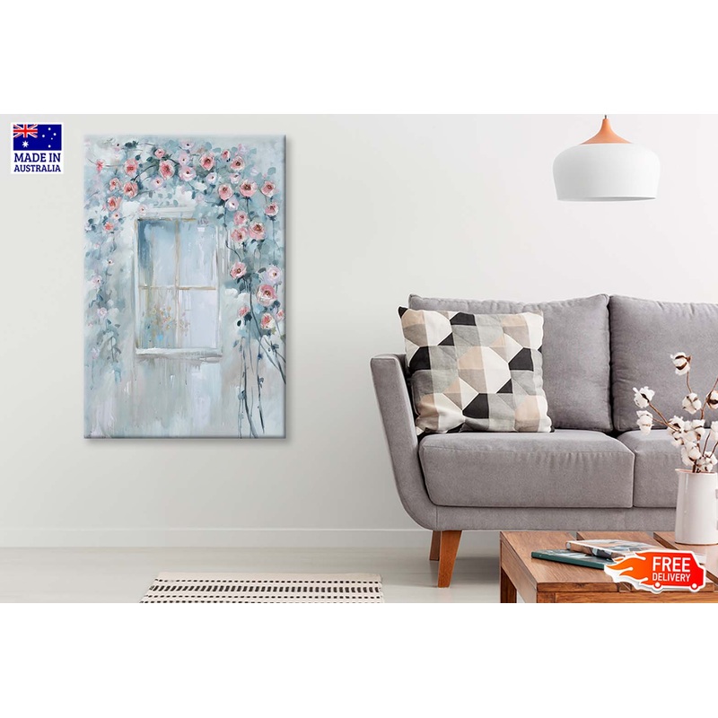 Windows Art Scenery, Spring, Flowers Wall Art Limited Edition High Quality Print