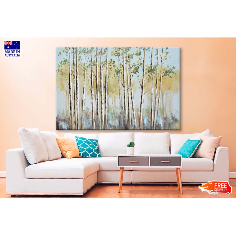 Woods, Green, spring, Painting Wall Art Limited Edition High Quality Print