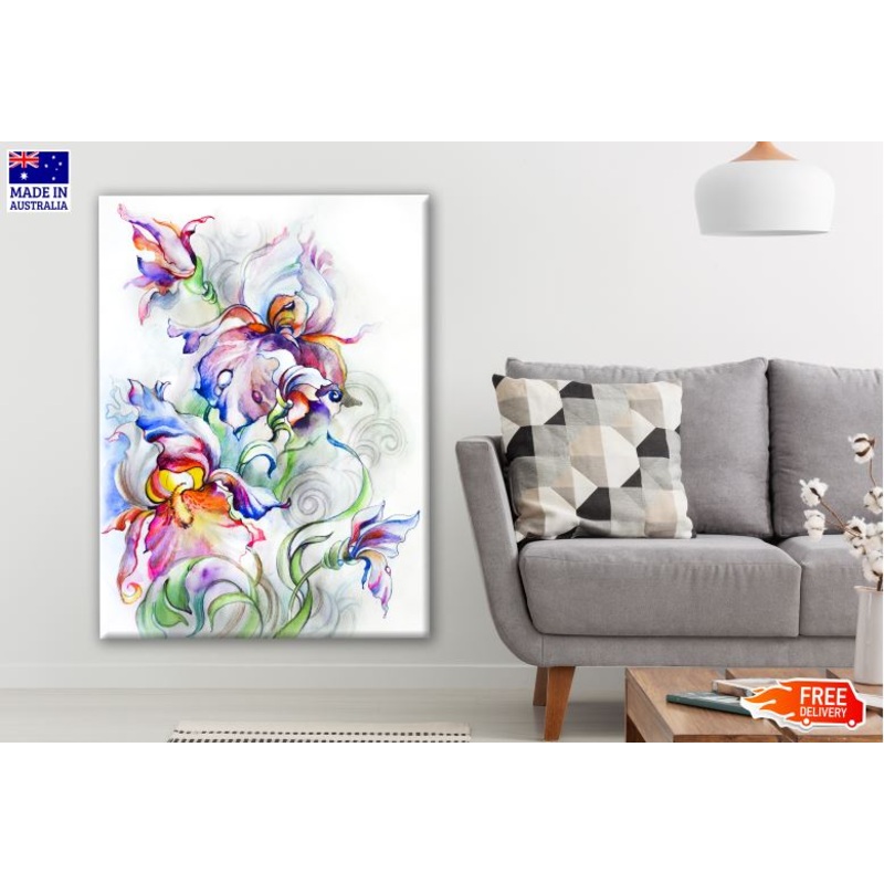 Abstract Floral Design Painting Print 100% Australian Made