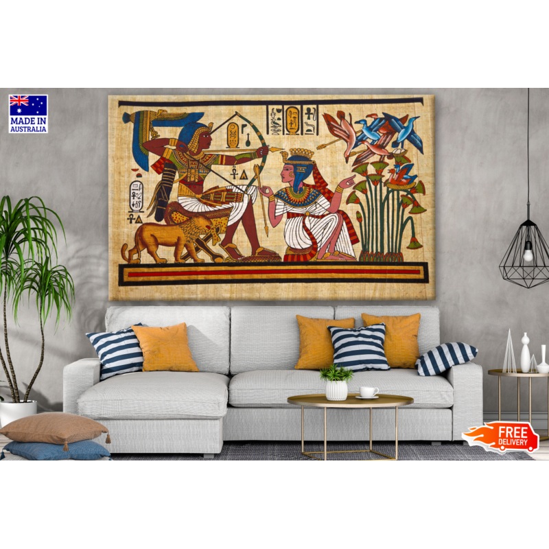 Antique Egyptian Painting Print 100% Australian Made