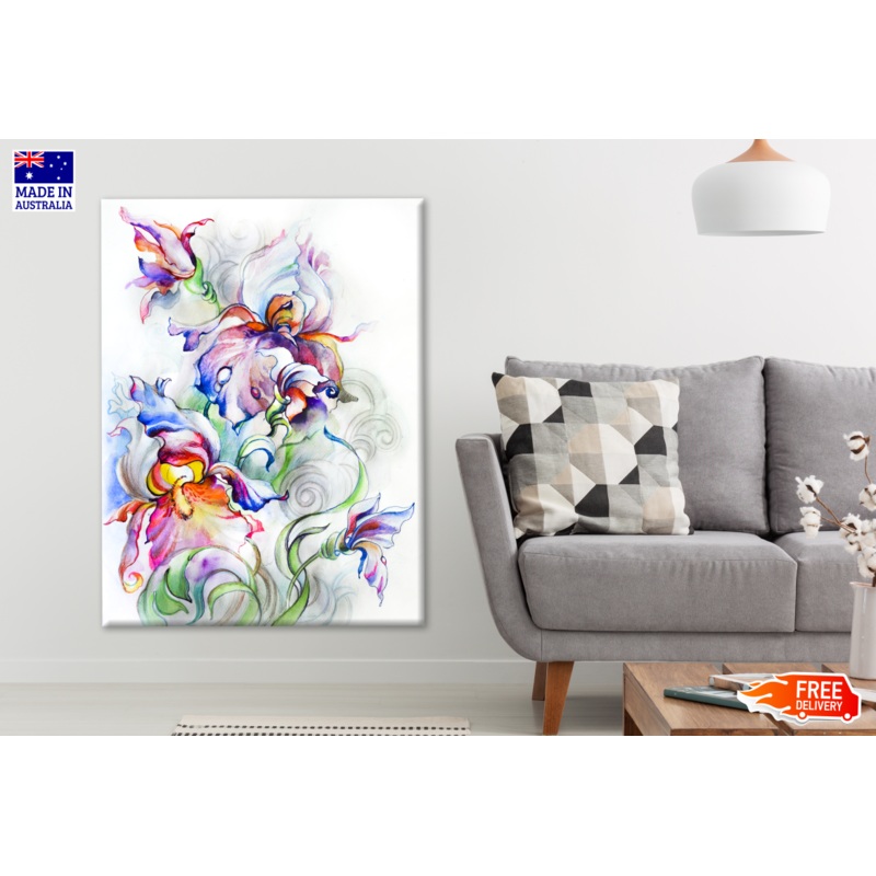 Beautiful Flower Bouquet Watercolor Painting Print 100% Australian Made