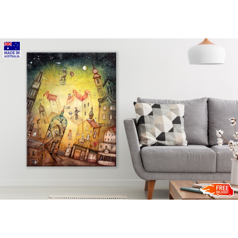 City Building Art Painting Print 100% Australian Made