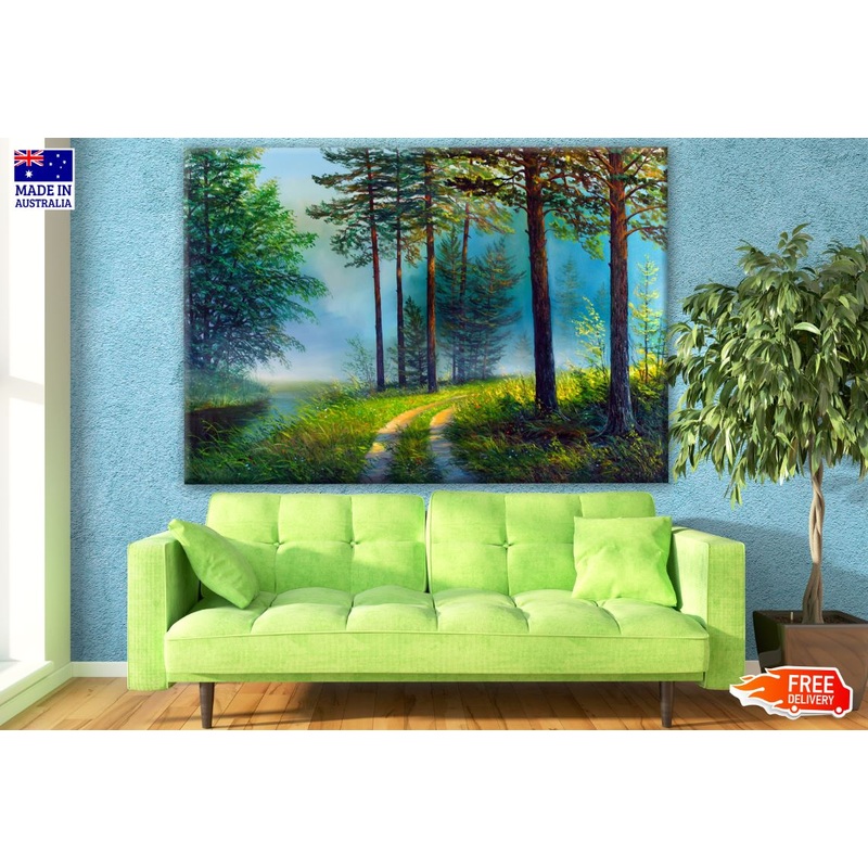 Watercolour Forest Painting Print 100% Australian Made
