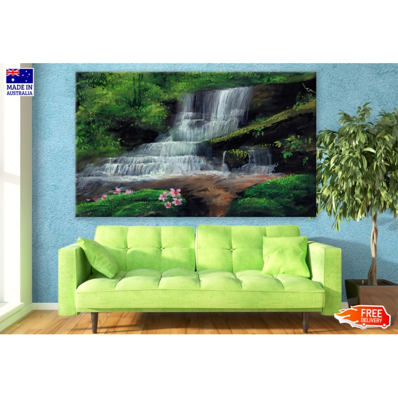Waterfall Painting Print 100% Australian Made