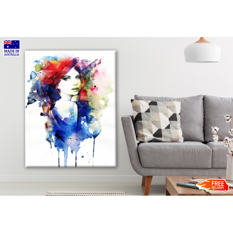 Woman Portrait Watercolour Painting Print 100% Australian Made