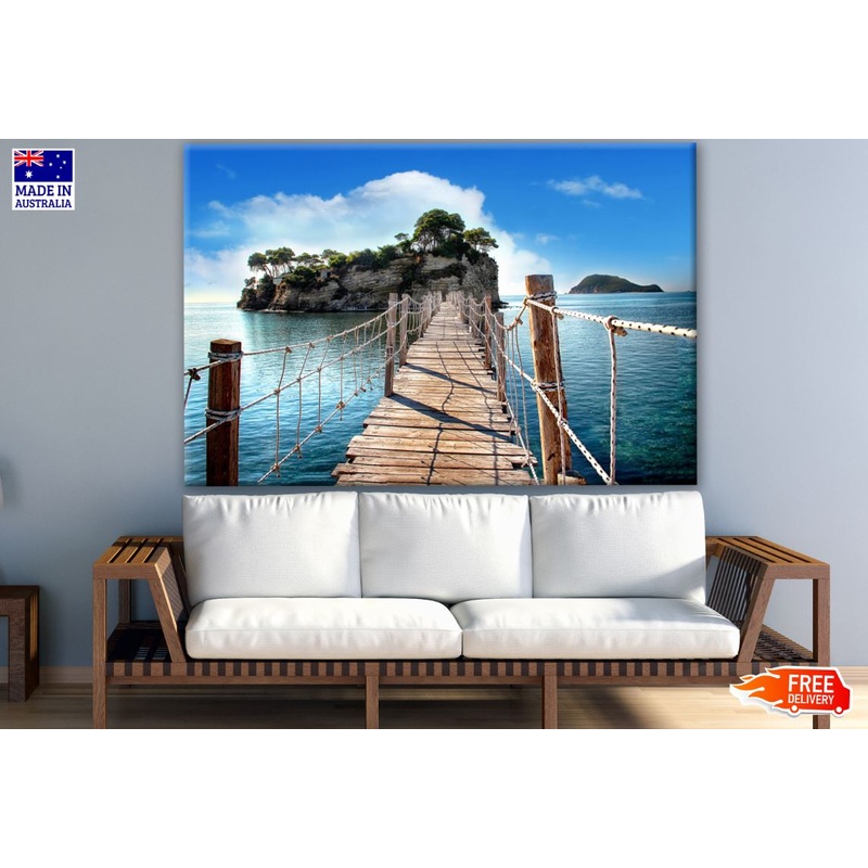 Wooden Bridge to an Island Print 100% Australian Made