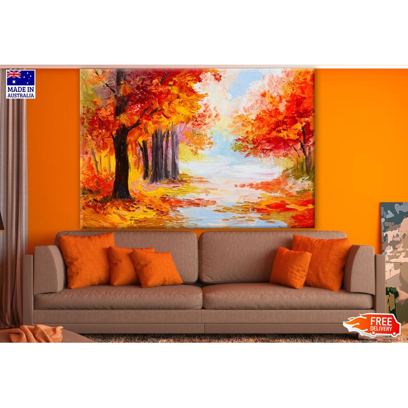 Autumn Tree Forest Painting Print 100% Australian Made