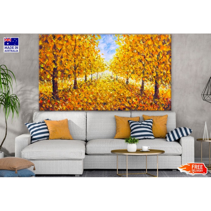Autumn Tree Oil Painting Print 100% Australian Made