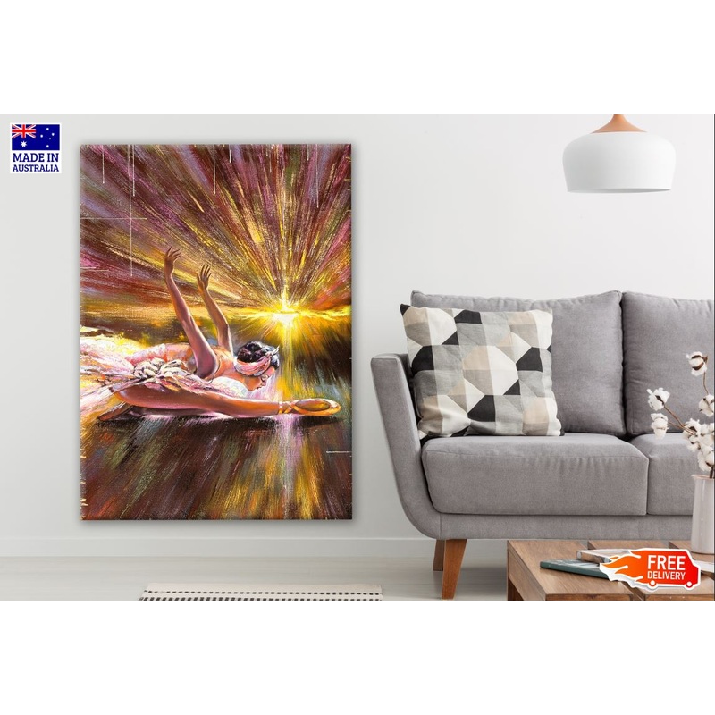 Ballet Dancing Girl Painting Print 100% Australian Made
