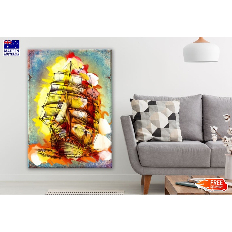 Stunning Boat Watercolor Painting Print 100% Australian Made