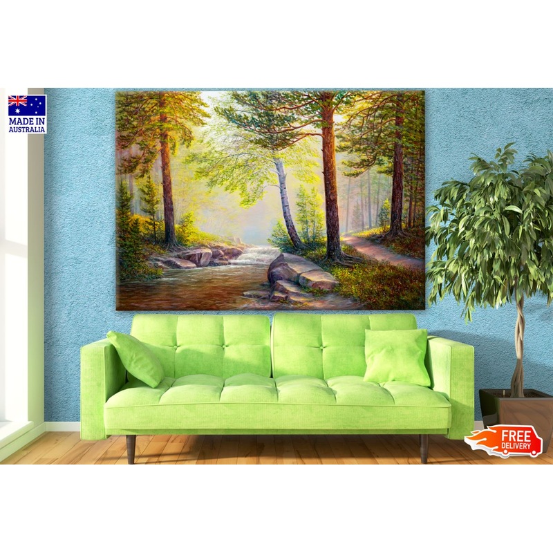 Stunning Forest Watercolor Painting Print 100% Australian Made