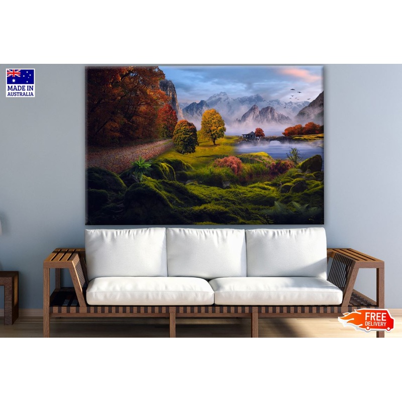 Stunning Nature Scenery Watercolor Painting Print 100% Australian Made