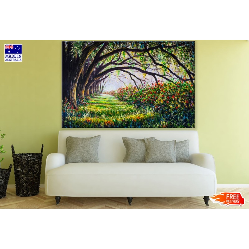 Trees & Bushes Oil Painting Print 100% Australian Made