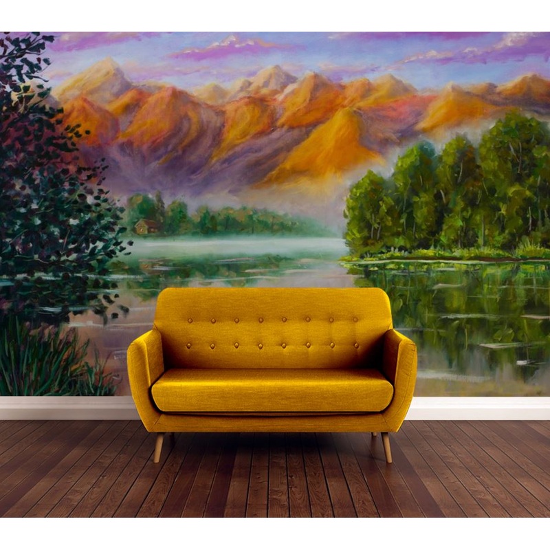 Wallpaper Murals Peel and Stick Removable Colorful Nature Scenery Painting High Quality