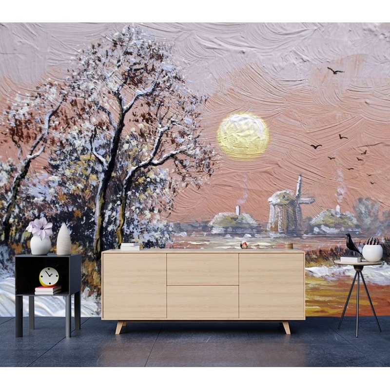 Wallpaper Murals Peel and Stick Removable Nature View Painting High Quality