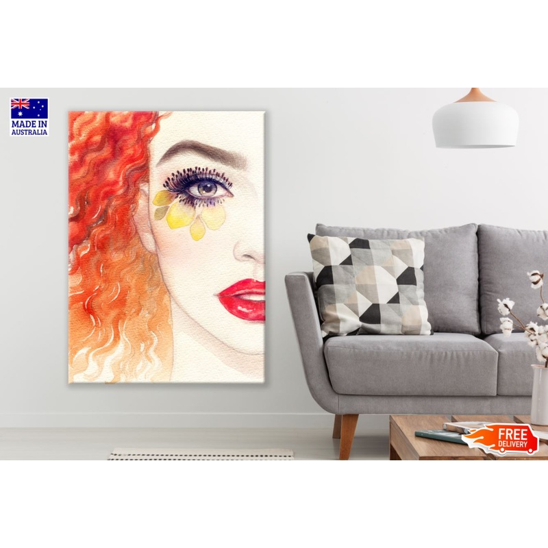 Woman Portrait Watercolor Painting Print 100% Australian Made