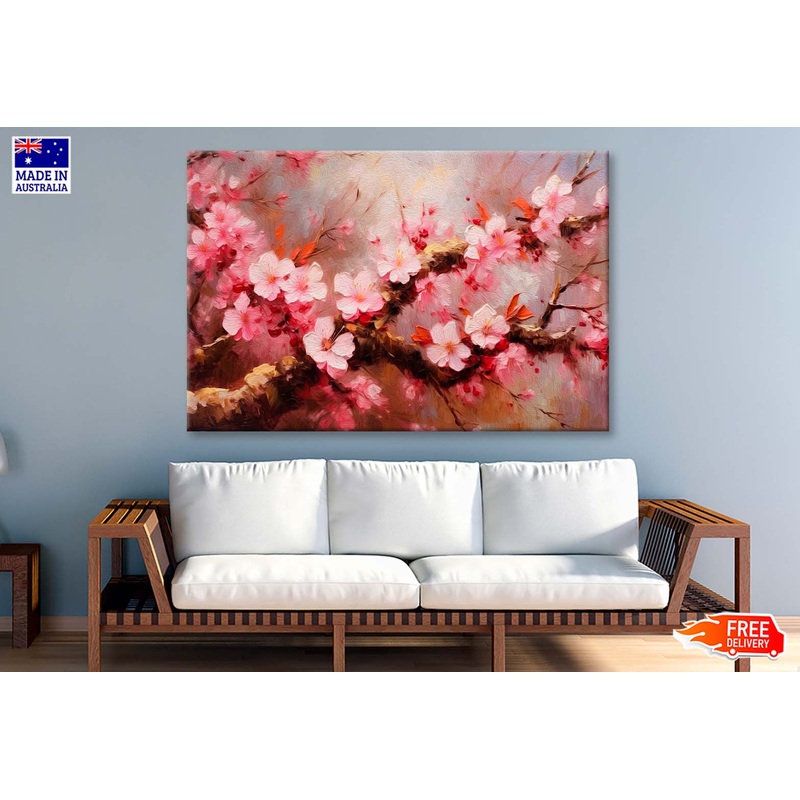 Abstract Blossom Flowers Wall Art Limited Edition High Quality Print