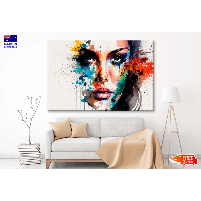 Abstract Woman Face Fashion Wall Art Limited Edition High Quality Print