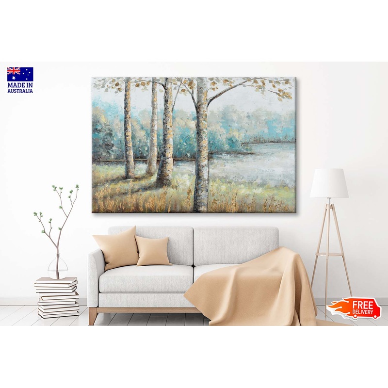 Abstract Autumn Tree & Forest Wall Art Limited Edition High Quality Print