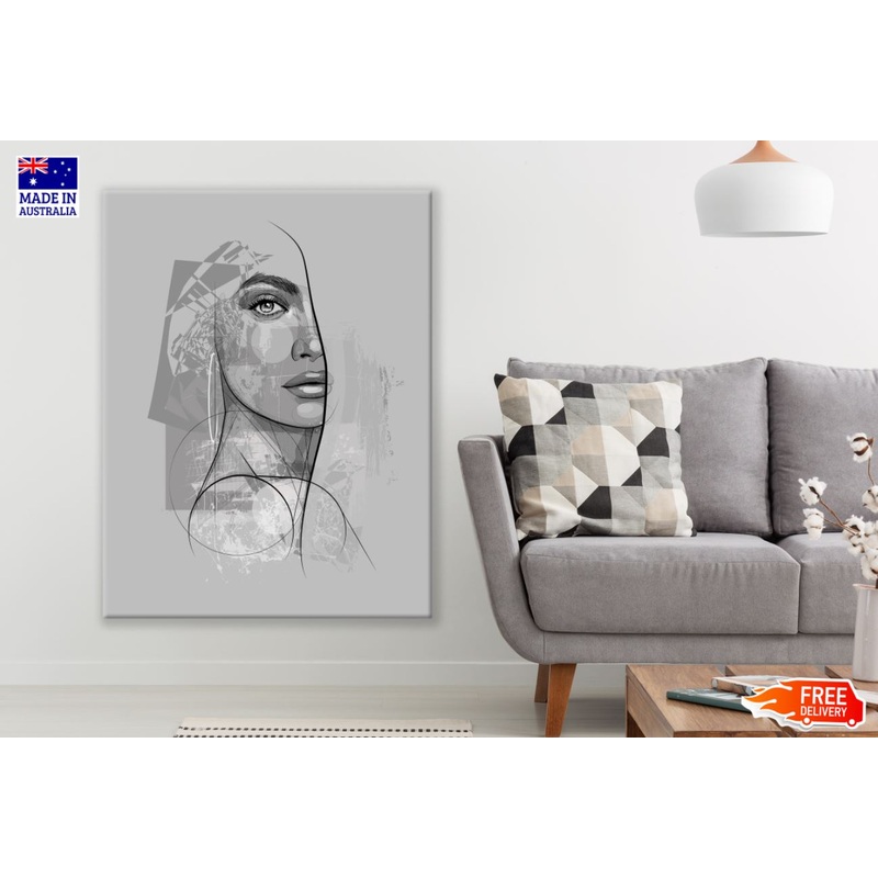 Woman Face Watercolor Painting Print 100% Australian Made