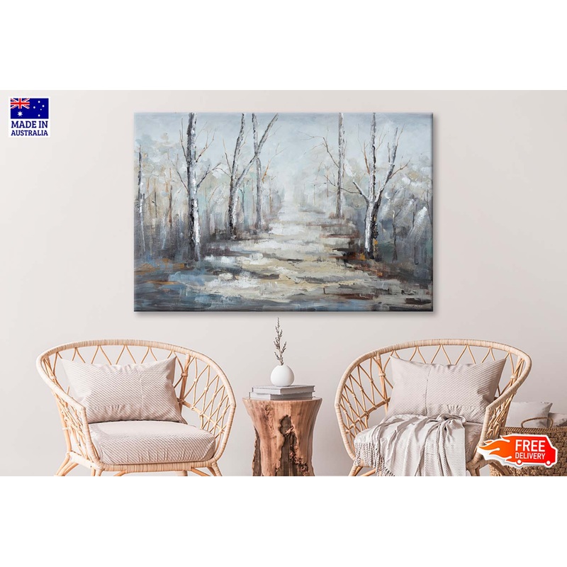 Abstract Forest Oil Painting Wall Art Limited Edition High Quality Print