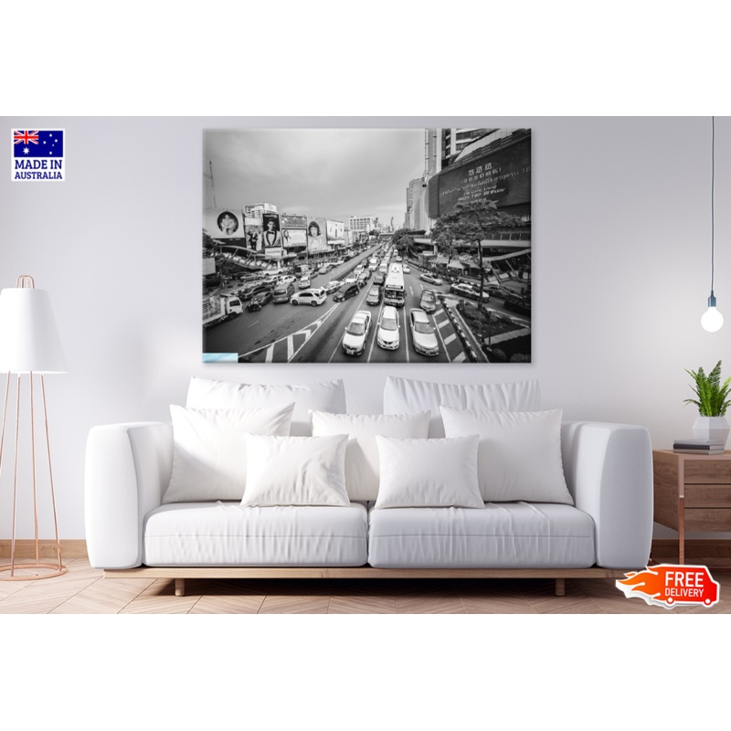 B&W City View Photograph Print 100% Australian Made
