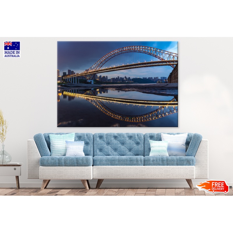 Bridge & City Night View Photograph Print 100% Australian Made