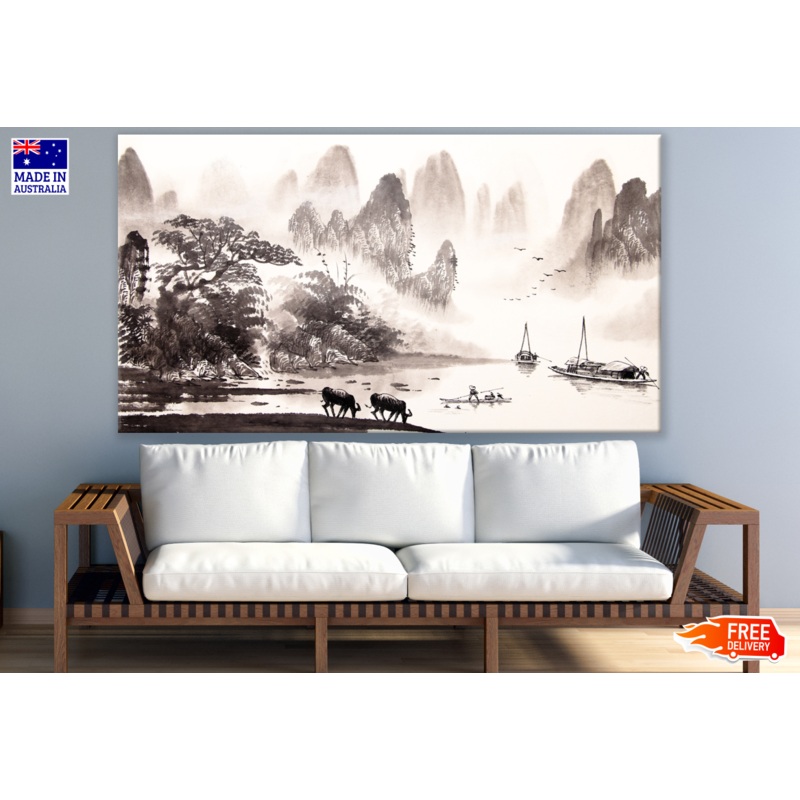 Chinese Landscape Painting 100% Australian Made