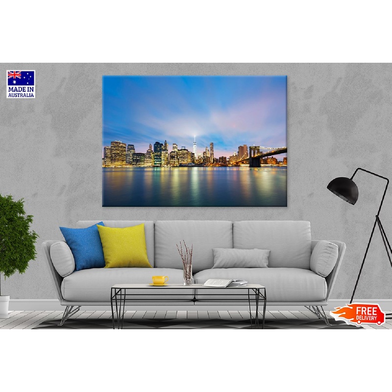 Manhattan City East River View Photograph Print 100% Australian Made