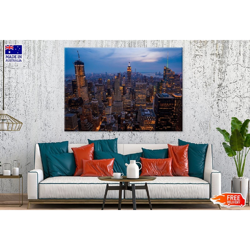 New York City Evening View Photograph Print 100% Australian Made
