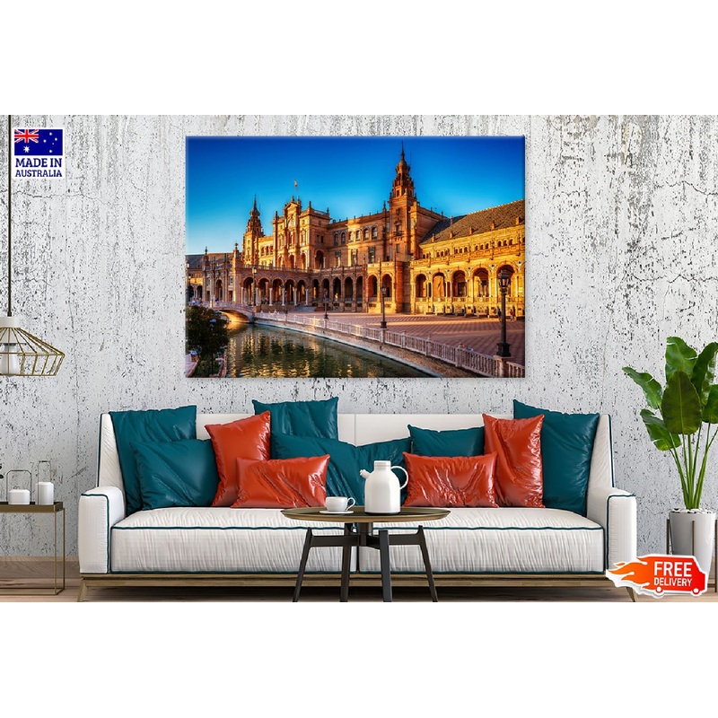 Plaza de Espana Square Sunset Photograph Print 100% Australian Made