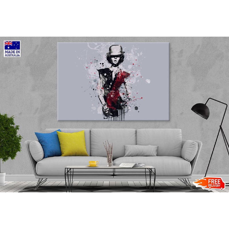 Style Girl Cabaret Watercolor Painting Print 100% Australian Made
