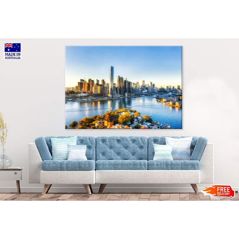Sunrise over City of Sydney CBD Photograph Print 100% Australian Made