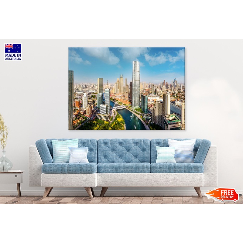 Tianjin Financial Center Aerial View Photograph Print 100% Australian Made