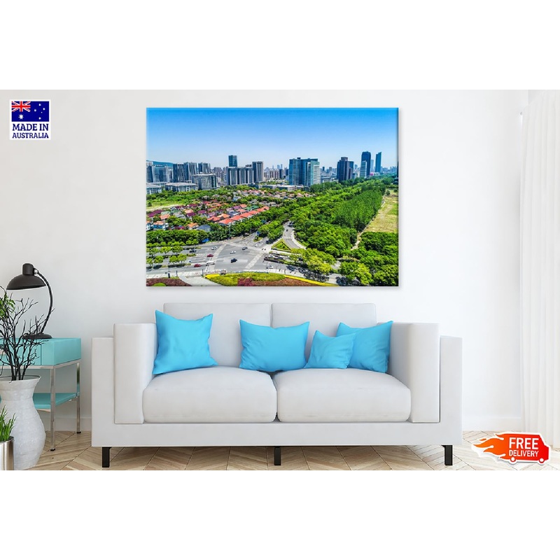 Wuxi City Skyline View Photograph Print 100% Australian Made