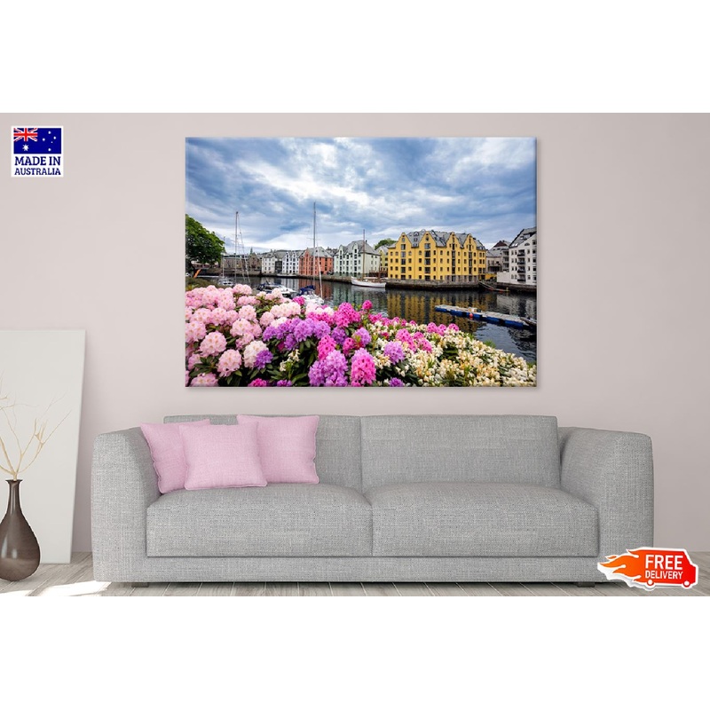 Aksla City Sea Port View Photograph Print 100% Australian Made