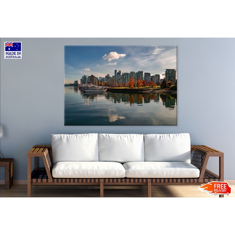 Boats on Near Coal Harbour View Photograph Print 100% Australian Made