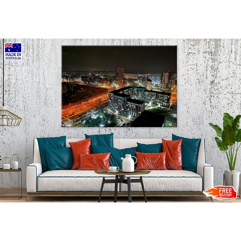 Novaya Borovaya City Night View Photograph Print 100% Australian Made