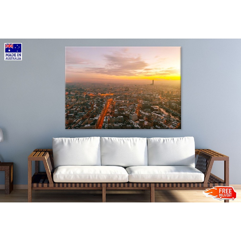 Polish City Wroclaw Sunset View Photograph Print 100% Australian Made