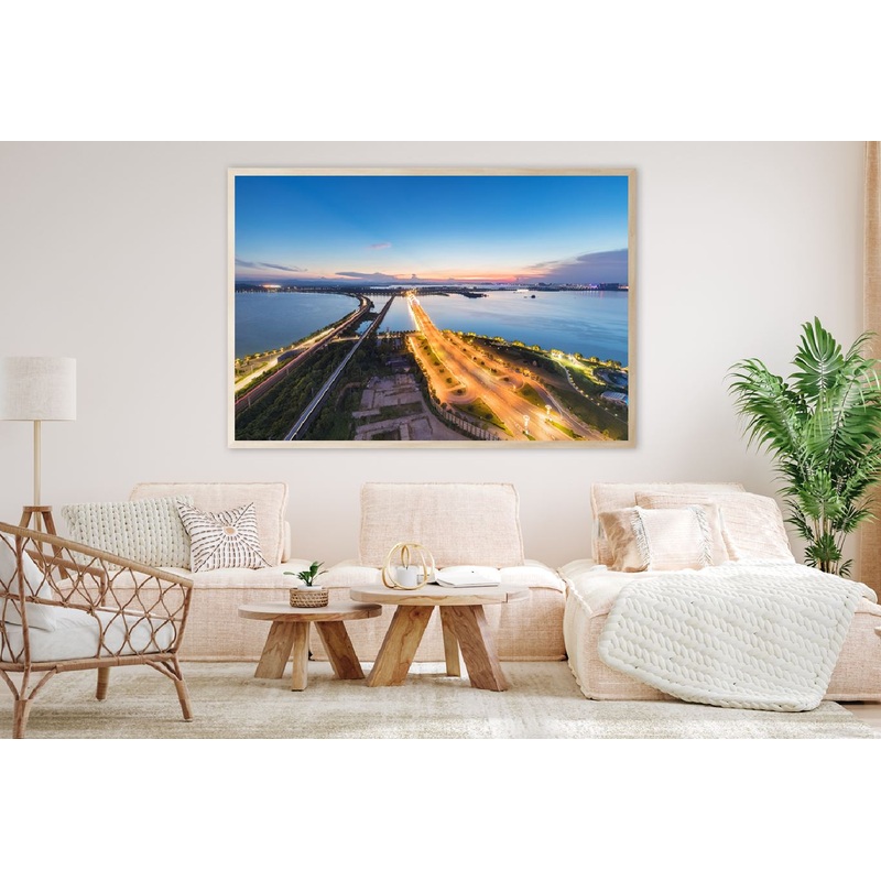 Road Bridge Railway Jiujiang City View Photograph Home Decor Premium Quality Poster Print Choose Your Sizes