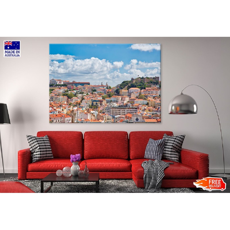 Sao Jorge City Skyline View Photograph Portugal Print 100% Australian Made