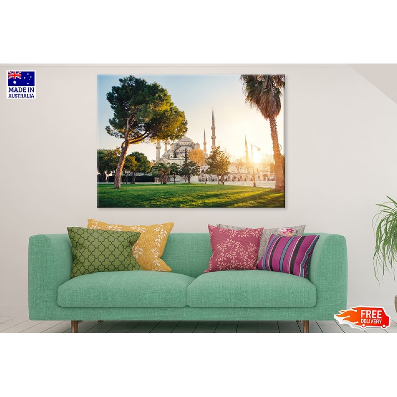 Sultanahmet Blue Mosque Sunset View Photograph Print 100% Australian Made