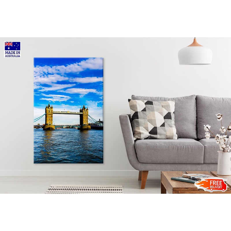 Tower Bridge with Blue Sky View Photograph Print 100% Australian Made
