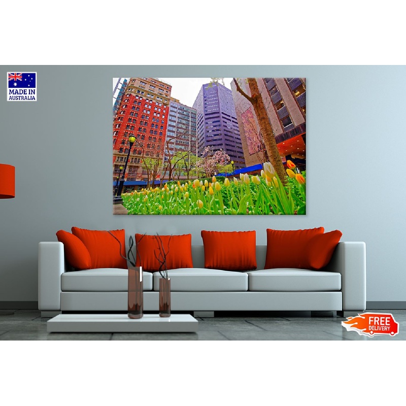 Tulips Bryant Park View Photograph Manhattan Print 100% Australian Made