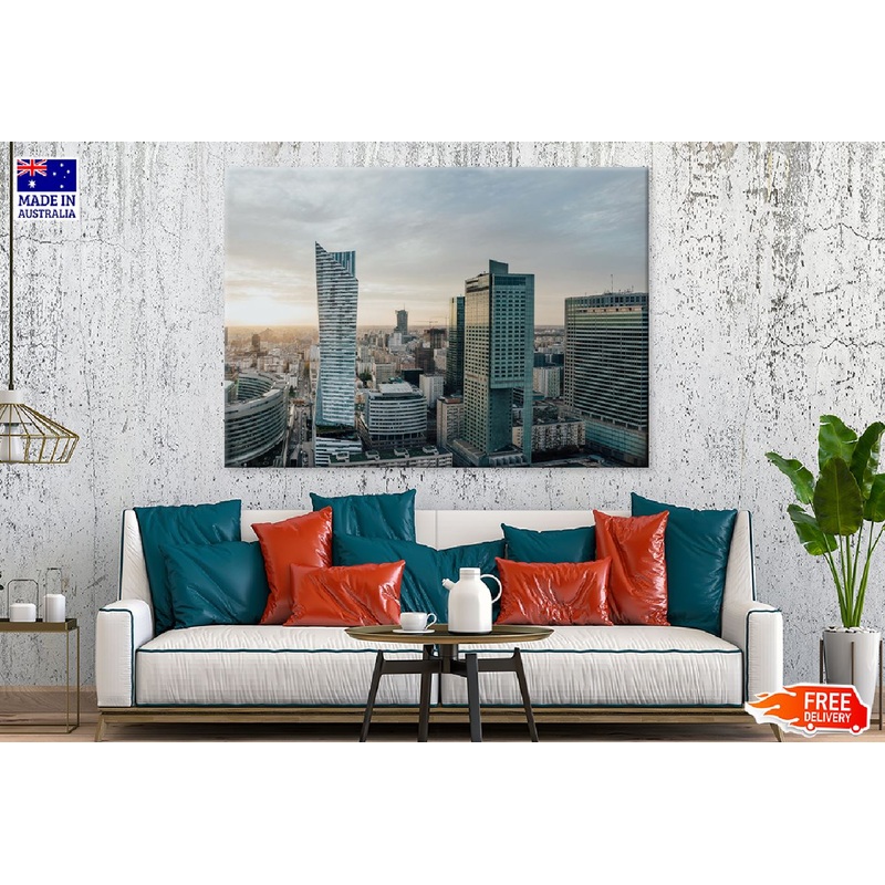 Warsaw City Buildings View Photograph Print 100% Australian Made