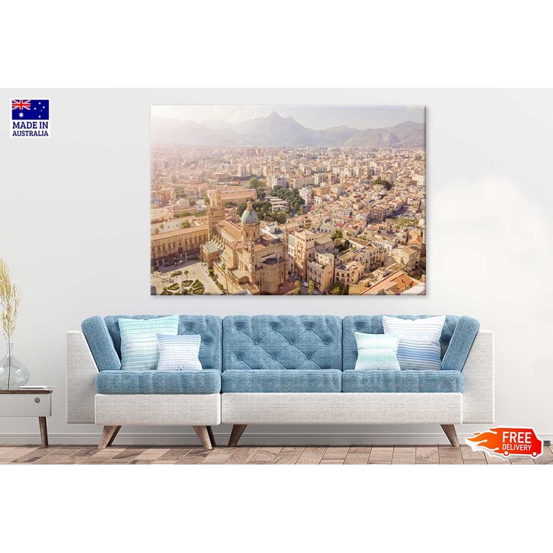 Aerial View of Old Town Palermo Photograph Print 100% Australian Made