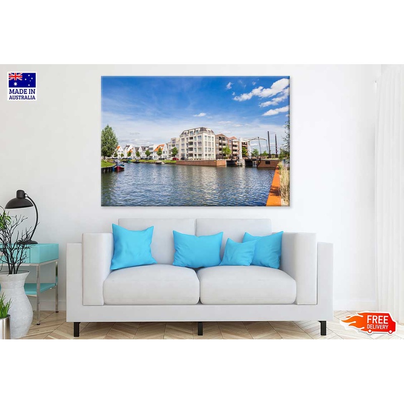 Apartment Building Harderwijk View Photograph Print 100% Australian Made